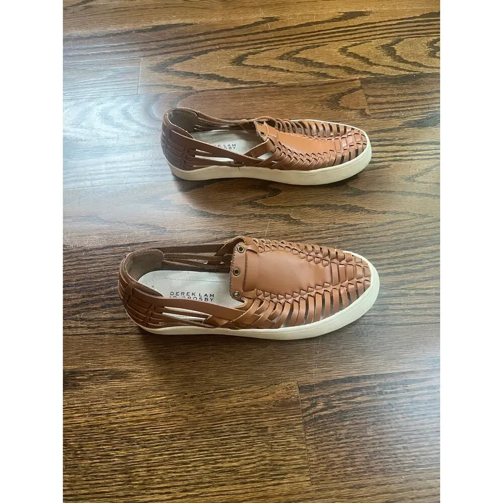 Derek lam 10 Crosby Lia leather Slip On shoes women’s Sz. 6 brown